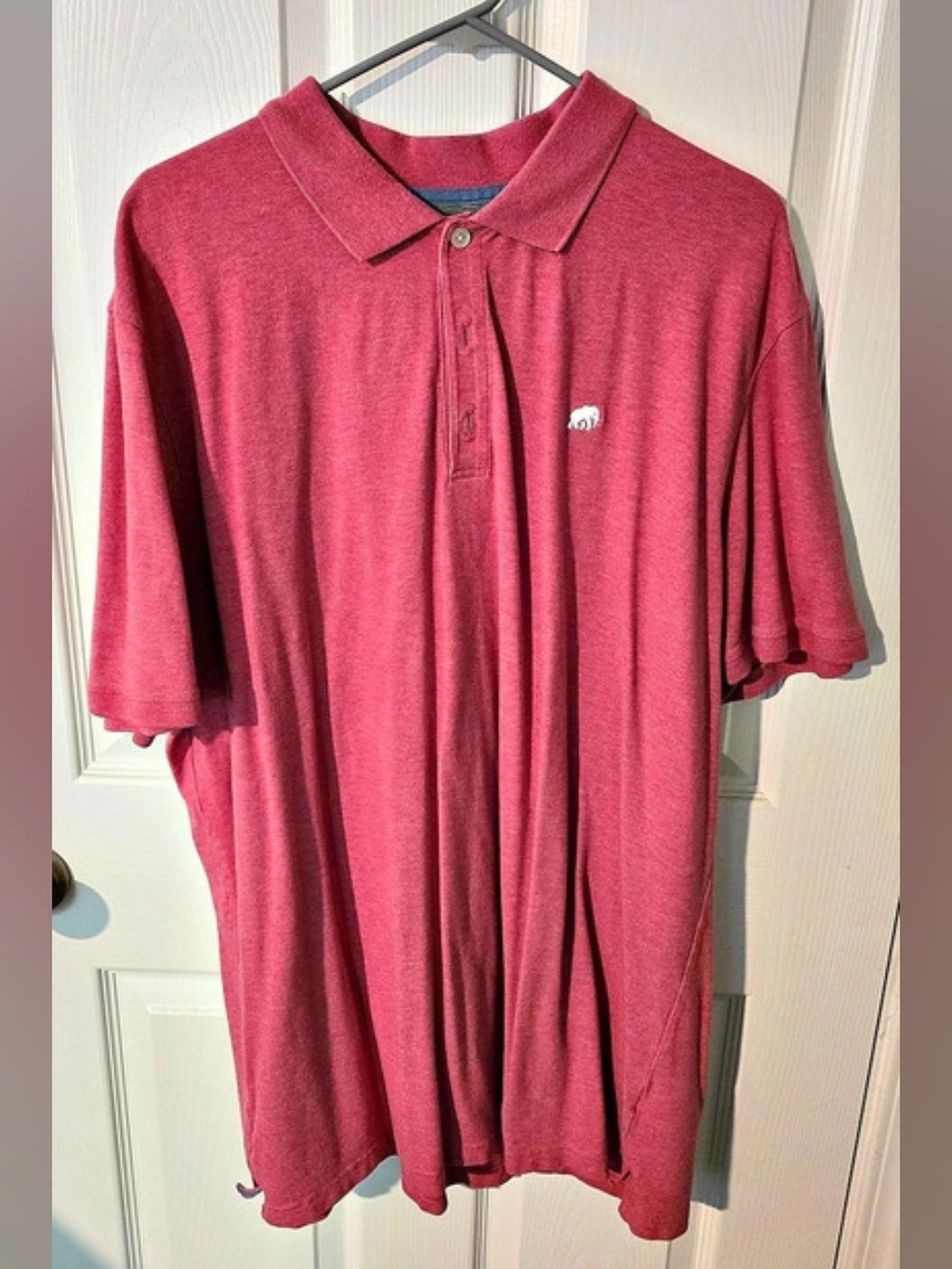 Banana Republic Heathered Pink Polo Shirt Size XXL